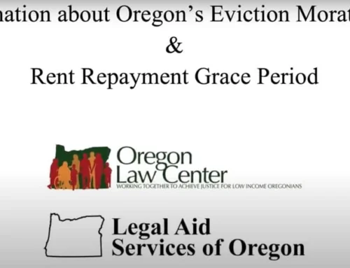 Oregon Eviction Moratorium – Video Explainer