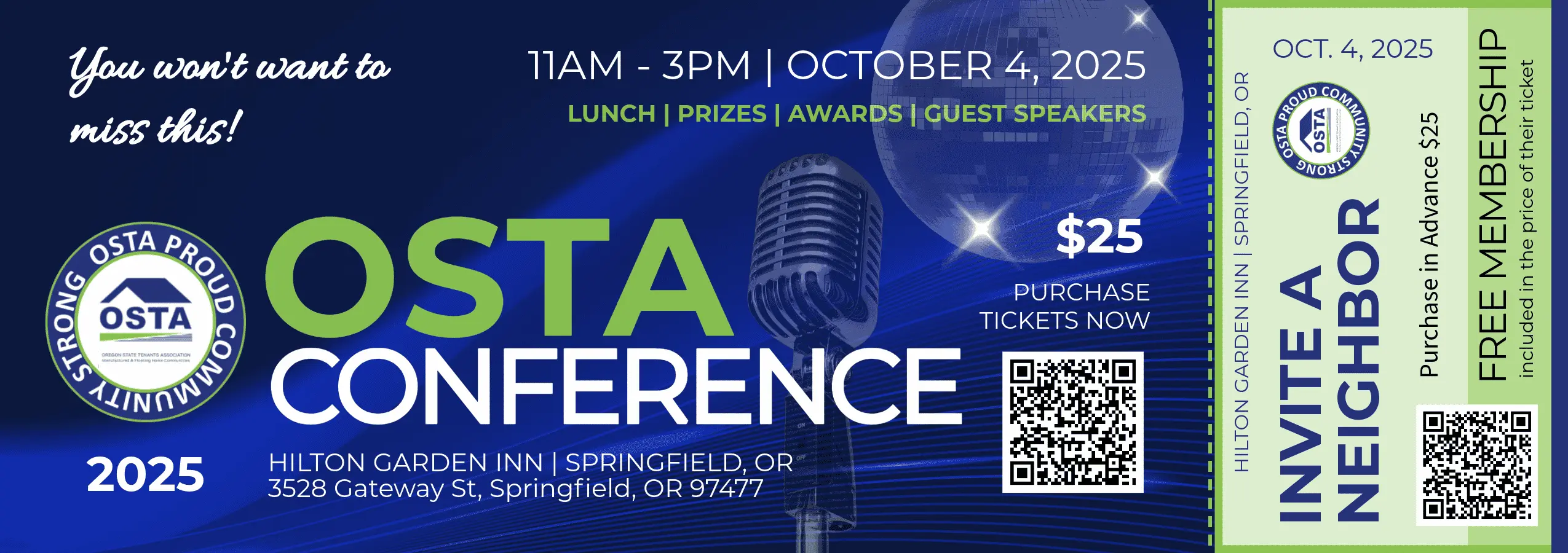 osta conference, free membership