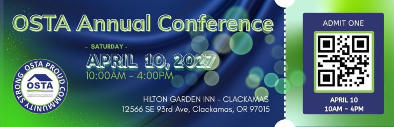 Reserve your seat now! OSTA Annual Conference Tickets On Sale